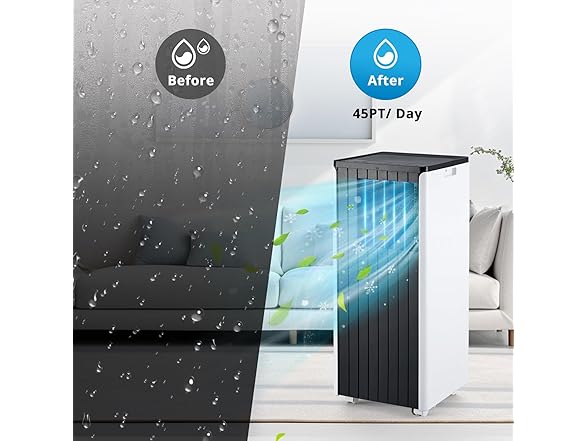 GustoWave 3-in-1 Portable Air Conditioner- 350 Sq. Ft
