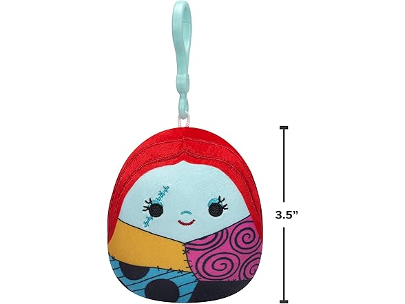 Squishmallows 3.5in Jack Skellington and Sally Clip 2Pk