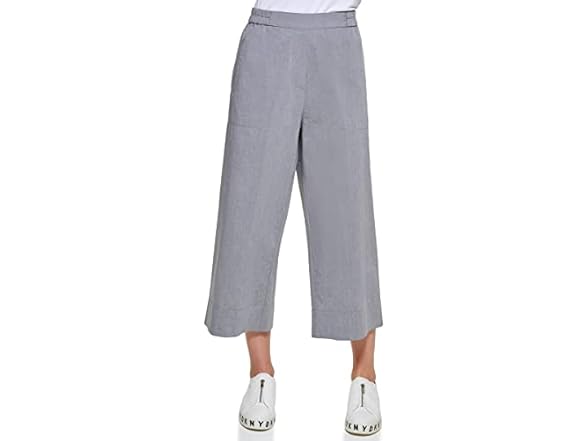DKNY Pull On Career Pant (XL) Gray