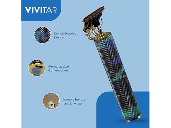 Vivitar - Cordless Hair Trimmer T-Blade,