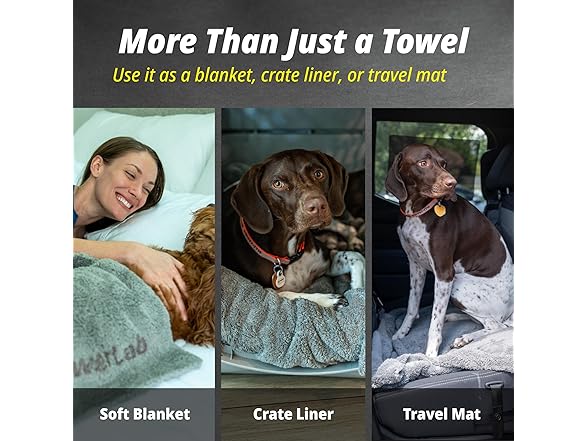 PAWERLAB Microfiber Cat & Dog Towel