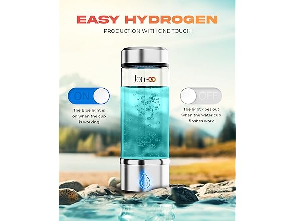 JONSOO Portable Hydrogen Water Bottle