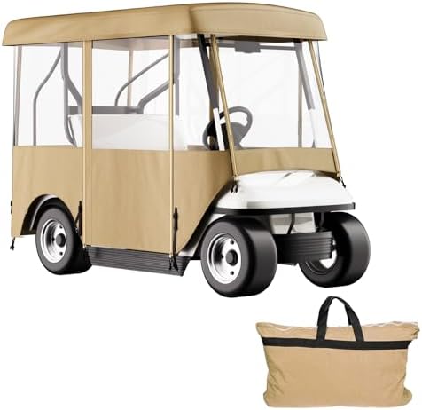 Golf Cart Enclosure, with 4-Sided Fairway