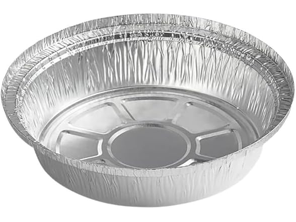 VeZee 9 Inch Round Aluminum Foil Pan Wit