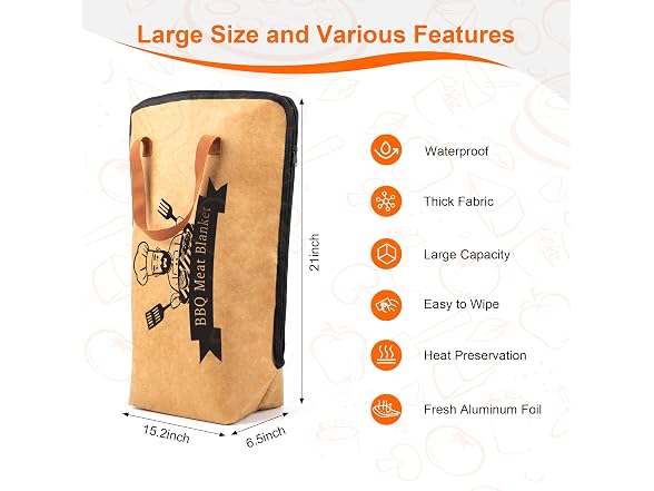 Zyerch 21" BBQ Meat Resting Blanket