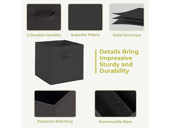 STORAGEIDEAS 11x11 Storage Bins, Set of 10 