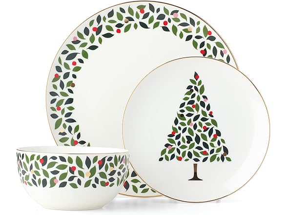 kate spade new york Evergreen 4-Piece Soup/Cereal Bowls