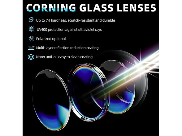 B.N.U.S Corning Glass Lens Sunglasses | Polarized
