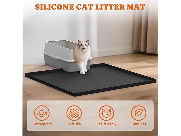 Pawtners Silicone Cat Litter Mat