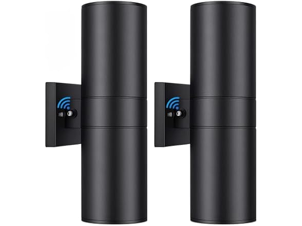 TOBUSA Modern Dusk to Dawn Outdoor Wall Lights