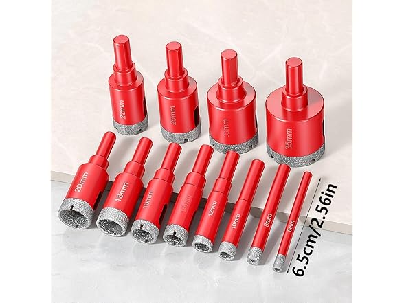 Generic AAP-Tool-404 12pc Diamond Tile Hole Saw Kit