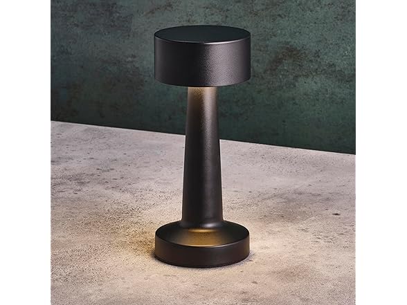 Elements 8.4" Black LED Desk Lamp