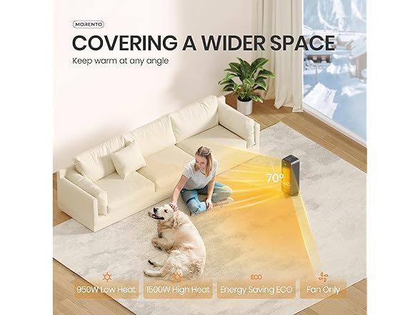 MORENTO Smart Space Heater for Home
