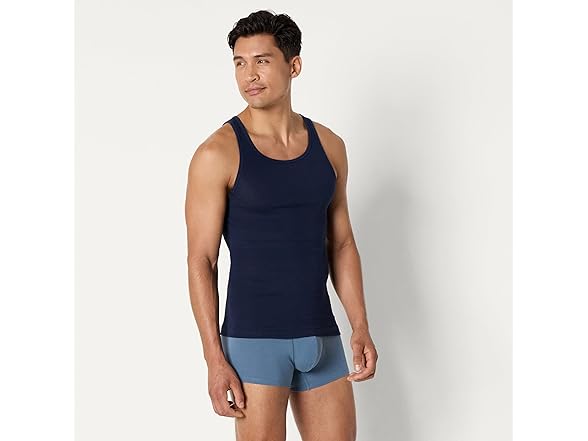 AE Mens SlimFit Breathable Cotton Tank 6Pk