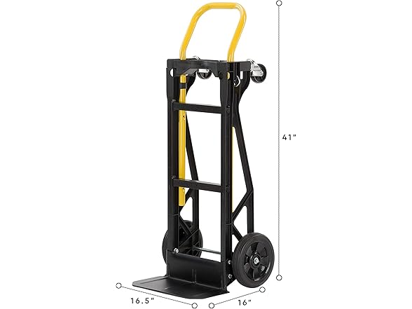 Harper Trucks Convertible Nylon Hand Truck w/ Stair Glides, 300lb Dolly & 400lb Cart Limit