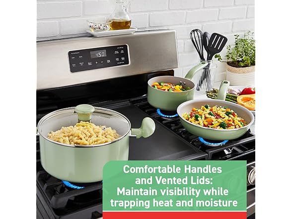 T-Fal T-fal Recycled Ceramic Nonstick Cookware Set 12 Piece