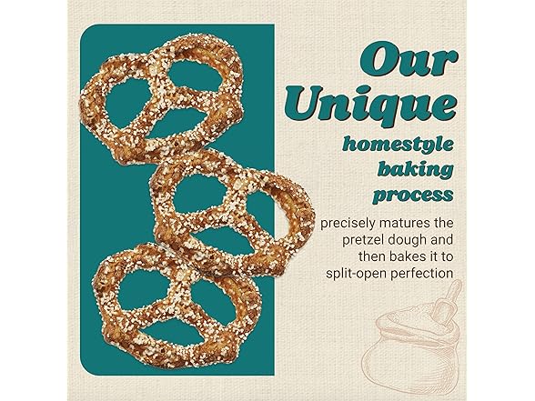 1PK Unique Snacks Extra Salt Splits Pretzels