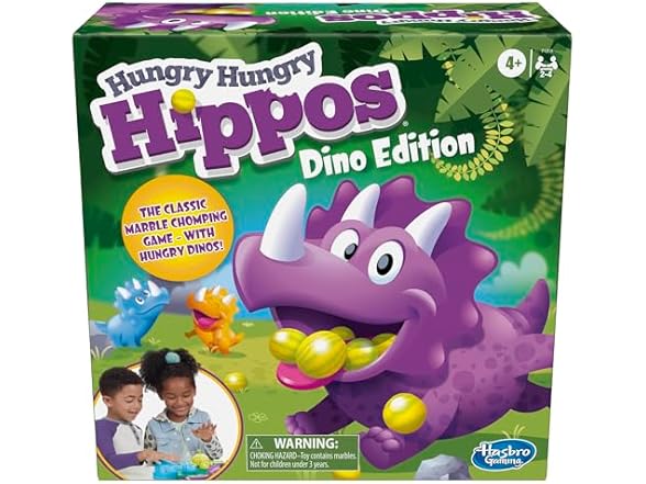 Hungry Hungry Hippos Dino Edition Board Game