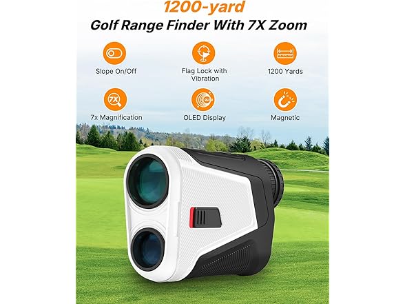 WOSPORTS Red OLED Display Golf Rangefinder