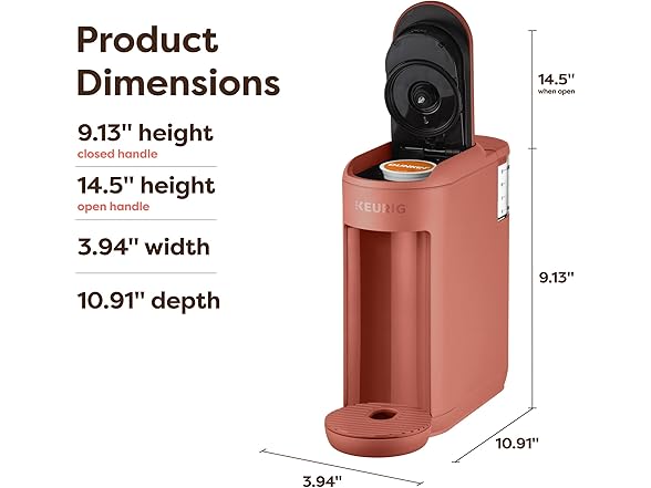 Keurig K-Mini Mate Single Serve K-Cup Coffee Maker- Red