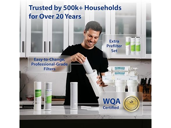 APEC Water Reverse Osmosis Water Filter System Alkaline pH