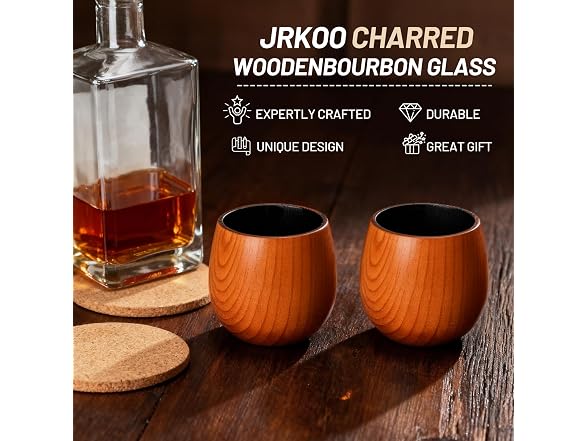 Whiskey Glasses Wooden Whiskey Glass
