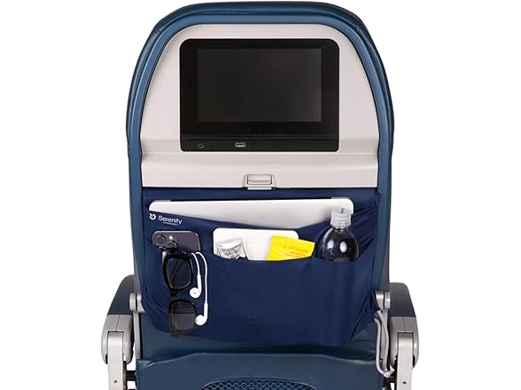 Airplane Tray Organizer 4 Storage Pockets