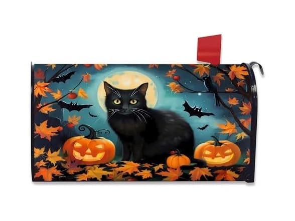 Halloween Mailbox Cover Owl Pumpkin
