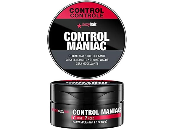 (2 Pack) Sexy Hair Control Maniac Styling Wax, 2.5 oz