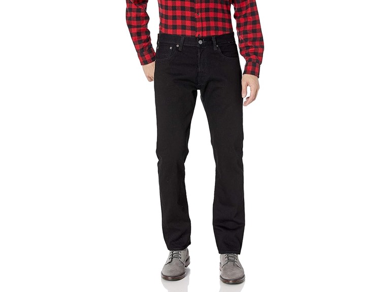 Levi's Men's 501 Original Fit Jeans (Also Available in Big & Tall), Polished Black, 30W x 32L