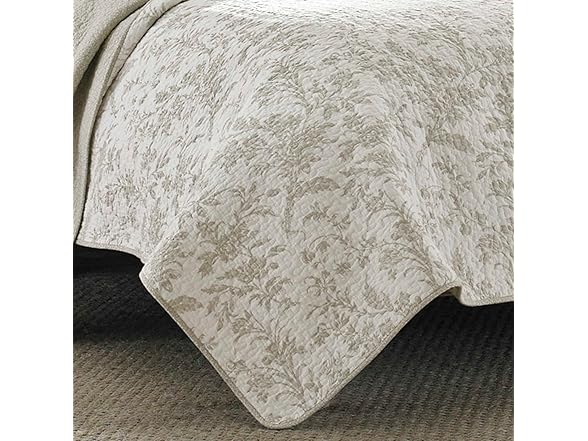 Laura Ashley - King Quilt Set, Soft Cotton