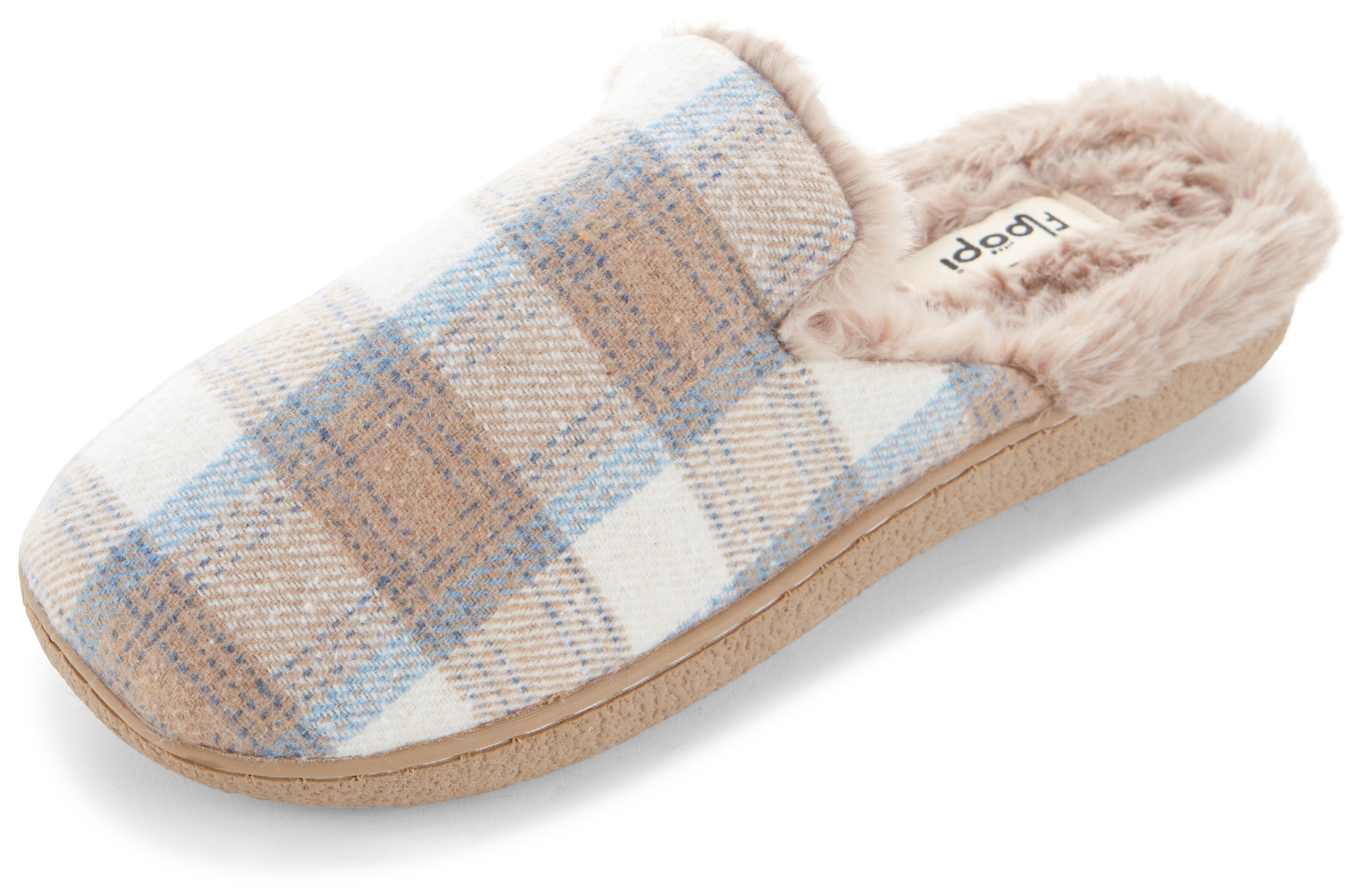 Floopi Womens Festive Plaid Slippers - Gallery 19