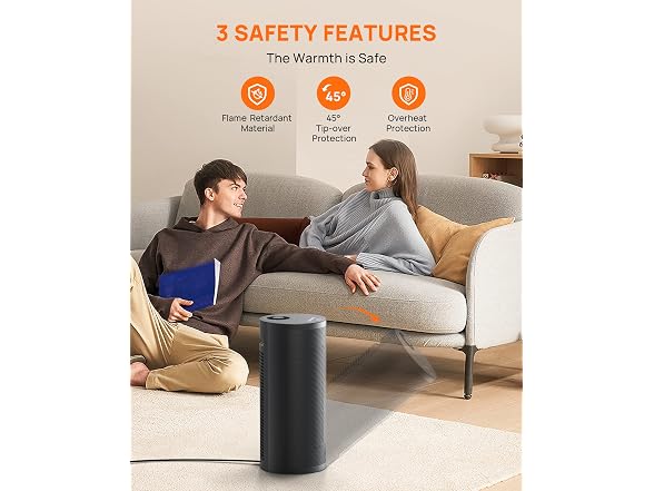 Upstreman Space Heater for Indoor Use, 1500W
