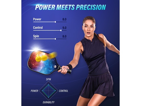 Hicober Pickleball Paddles Set of 2