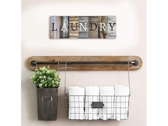 Rustic Farmhouse Laundry Room Wall Sign