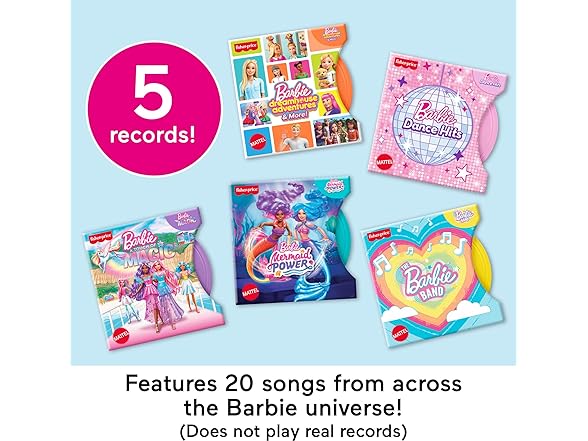 Fisher-Price Musical Toy Barbie Record Player