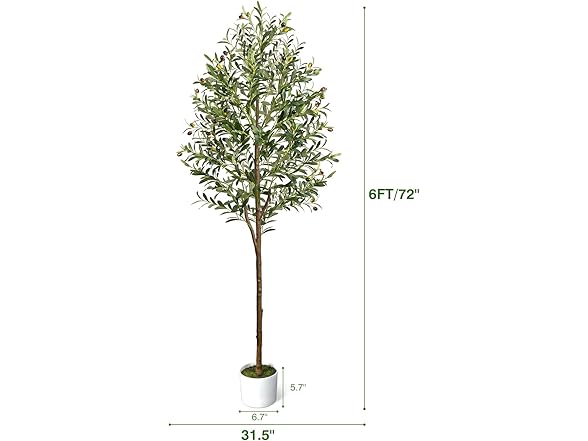 LuceAlberi 6FT Artificial Olive Tree