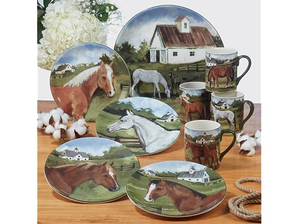 Certified International York Stables 8.5" Salad/Dessert Plates