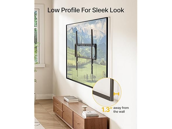 monTEK Heavy Duty Fixed TV Wall Mount | 60-120"