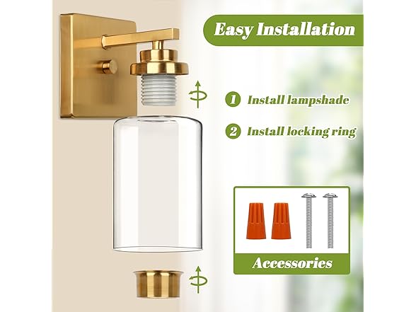 VerRon Wall Sconces, Bathroom Light Fixtures