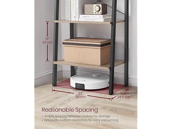 VASAGLE Ladder Shelf, 5-Tier Bookshelf