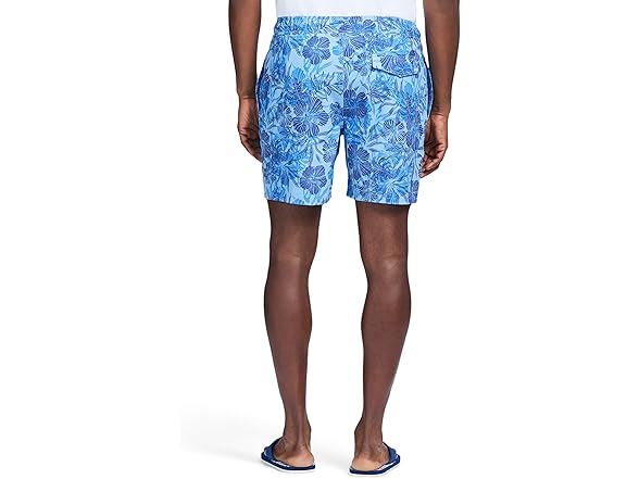Izod Men Swim Trunks Comfort Swimsuit Placid Blue
