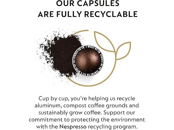 Nespresso Capsules Vertuo, Intenso, Dark Roast Coffee, 60-Ct