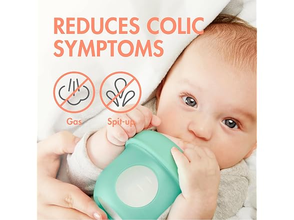 Boon Nursh Silicone Baby Bottle, 3 Count