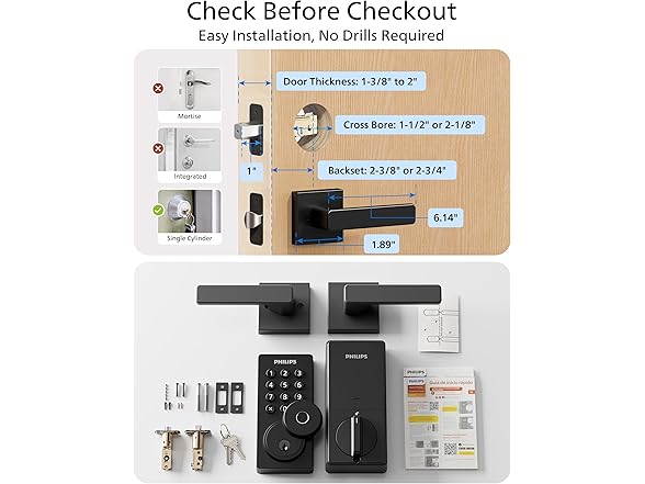 Philips WiFi Keypad Door Lock with Handle