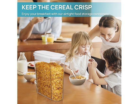 Vtopmart Airtight Cereal Container 3Pc Set