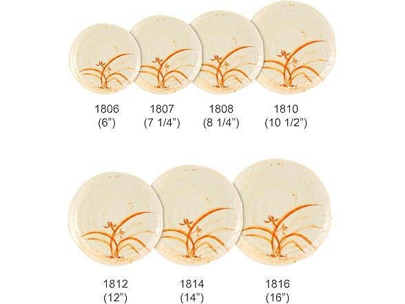 Gold orchid melamine Dinnerware