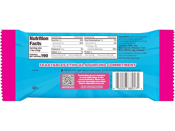 MrBeast Feastables Milk Choc Bar 1.24oz 24ct