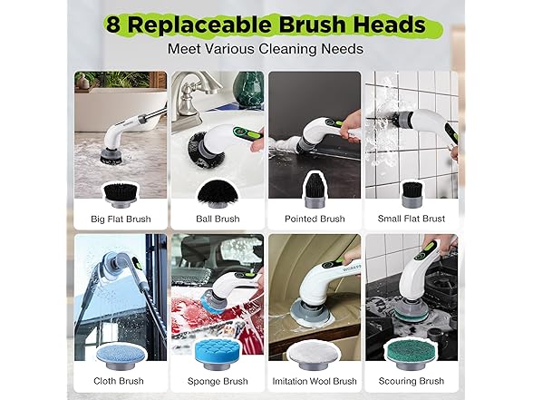 WORKPRO Electric Spin Scrubber
