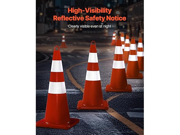 VEVOR Safety Cones - 12 x 28"